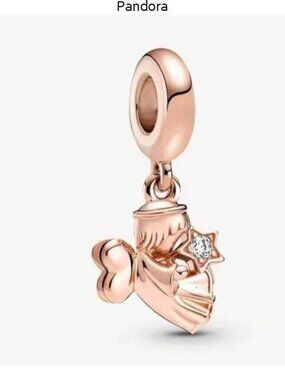Pandora Heart Winged Angel Dangle Charm